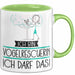 Geschenk für Vogelrescuerin Tasse Lustige Geschenkidee Geburtstag Ich Bin Vogelrescuerin Ich Darf Das Grün Trendation