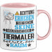 Tiermaler Geschenk Tasse Lustiger Spruch Erheben Sie Sich Der Tiermaler Betritt den Raum Rosa Trendation