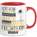 Fechterin Geschenk Becher Tasse Gott Schuf Alle Menschen Gleich Nur Die Besten Durfeten Fechterin Werden Geschenkidee Lustig Rot Trendation