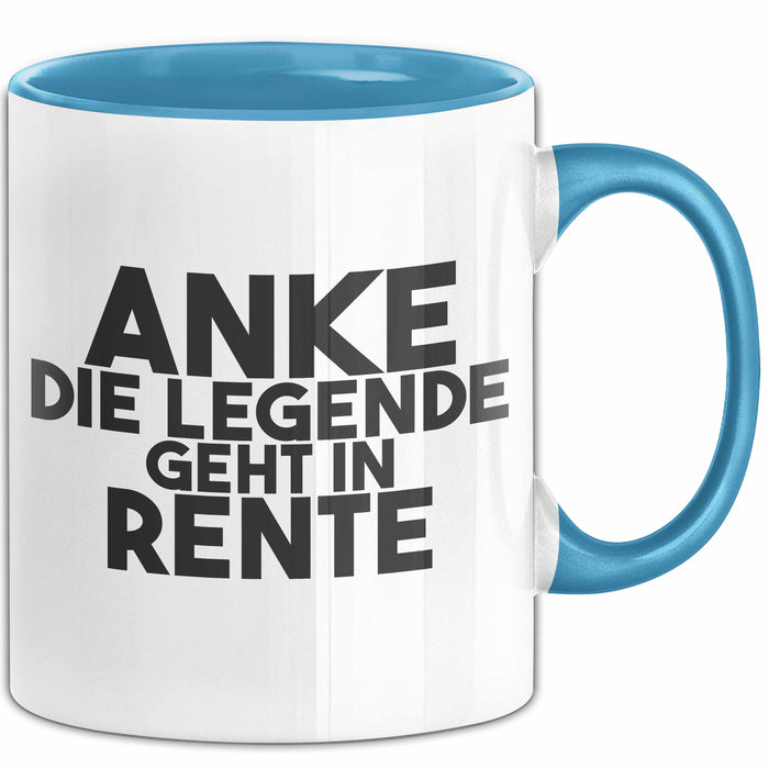 Anke Tasse Anke – Die Legende Geht In Rente Geschenk