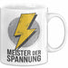 Elektriker Tasse Geschenk Meister der Spannung Geschenk Weiß Trendation