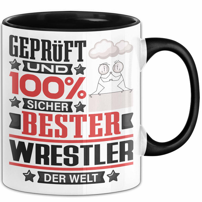 Wrestler Geschenk Lustiger Spruch für Wrestler Geschenkidee Bester Wrestler Der Welt Schwarz Trendation