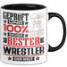 Wrestler Geschenk Lustiger Spruch für Wrestler Geschenkidee Bester Wrestler Der Welt Schwarz Trendation