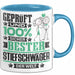 Stiefschwäger Geschenk Lustiger Spruch für Stiefschwäger Geschenkidee Bester Stiefschwäger Der Welt Blau Trendation