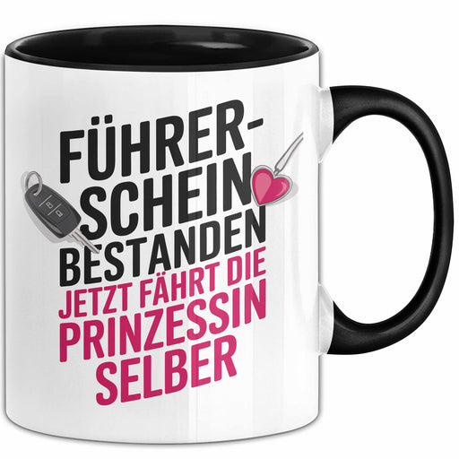 Fuehrerschein Tasse Geschenk Jetzt Faehrt Die Prinzessin Selber Geschenkidee Geburtstag Tochter Trendation