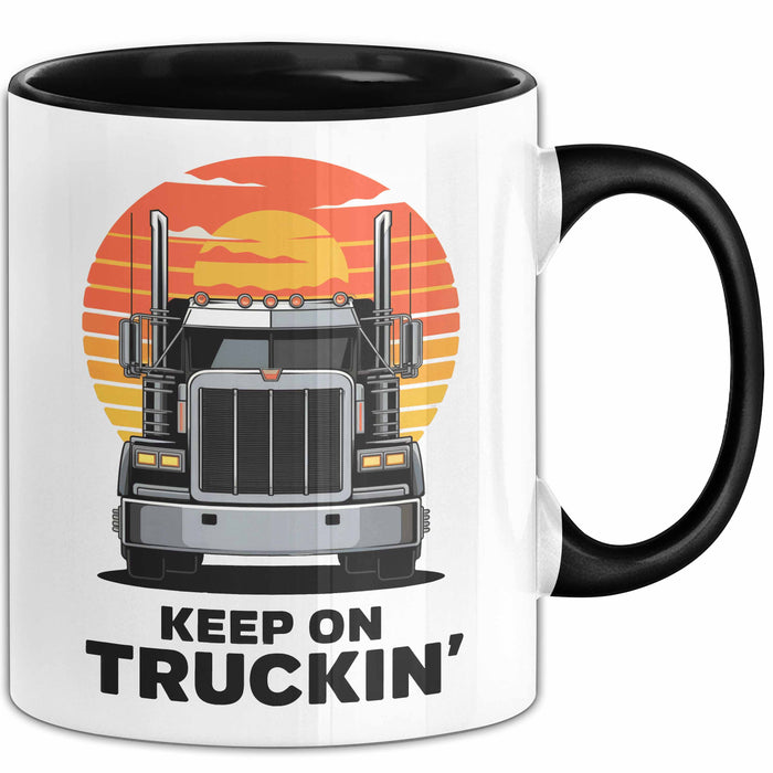 LKW Fahrer Tasse Geschenk Lustige Geschenkidee Spruch Für Straßen Krieger Trendation