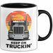 LKW Fahrer Tasse Geschenk Lustige Geschenkidee Spruch Für Straßen Krieger Trendation
