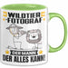Wildtierfotograf Tasse Geschenk für Wildtierfotograf Der Mann Der Alles Kann Geschenkidee zum Geburtstag Grün Trendation