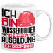 Wasserbauer Ausbildung Tasse Geschenk Ich Bin Wasserbauer In Der Ausbildung Ich Darf Das Geschenkidee Spruch Weiß Trendation