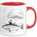Angelliebhaber Fischer Tasse Geschenk Lustige Geschenkidee Spruch Rot Trendation