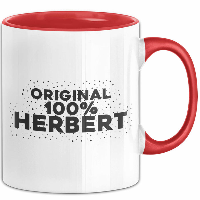 Herbert Tasse Original 100% Herbert Geschenk Rot Trendation