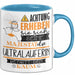 Ultraläuferin Tasse Geschenk Lustiger Spruch Bitte Erheben Sie Sich Seine Majestät Die Ultraläuferin Betritt Den Raum Blau Trendation
