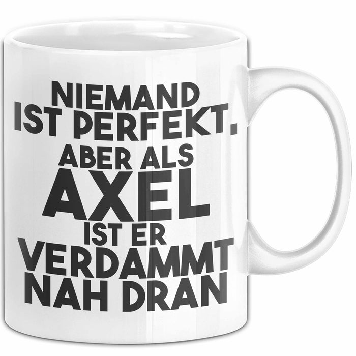 Axel Tasse Niemand Ist Perfekt, Aber Als Axel Ist Er Verdammt Nah Dran Weiß Trendation