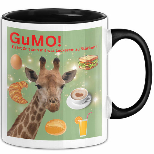 Meme Tasse Geschenk Lustiger Becher Giraffe GuMo Es Ist Zeit Sich Mit Was Leckerem zu Stärken Trendation