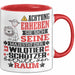 Wildtierschützer Geschenk Tasse Lustiger Spruch Erheben Sie Sich Der Wildtierschützer Betritt den Raum Rot Trendation