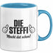 Steffi Tasse Geschenk Die Steffi Macht Dat Schon Geschenkidee Becher mit Name Blau Trendation