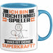 Tischtennisspieler Tasse Geschenk für Tischtennisspieler Geburtstag Lustiger Spruch Kaffee-Becher Was Ist Deine Superkraft Blau Trendation
