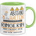 Ringerin Tasse Geschenk Lustig Abstand Halten Hochleistungs-Ringerin Mit Drang Zur Perfektion Bei Der Arbeit Grün Trendation