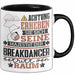 Breakdancer Geschenk Tasse Lustiger Spruch Erheben Sie Sich Der Breakdancer Betritt den Raum Schwarz Trendation