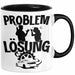 Auto Liebhaber Tasse Geschenk für Driften Männer Geschenkidee Problem und Lösung Drifter Schwarz Trendation