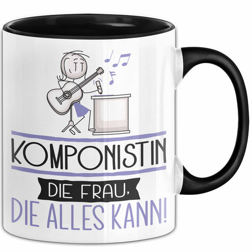Komponistin Geschenk Tasse Becher Die Frau Die Allen Kann Geschenkidee für eine Komponistin Lustig Trendation