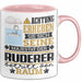 Ruderer Geschenk Tasse Lustiger Spruch Erheben Sie Sich Der Ruderer Betritt den Raum Rosa Trendation
