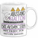 Breakdancerin Tasse Geschenk Lustig Abstand Halten Hochleistungs-Breakdancerin Mit Drang Zur Perfektion Bei Der Arbeit Weiß Trendation
