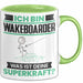 Wakeboarder Tasse Geschenk für Wakeboarder Geburtstag Lustiger Spruch Kaffee-Becher Was Ist Deine Superkraft Grün Trendation