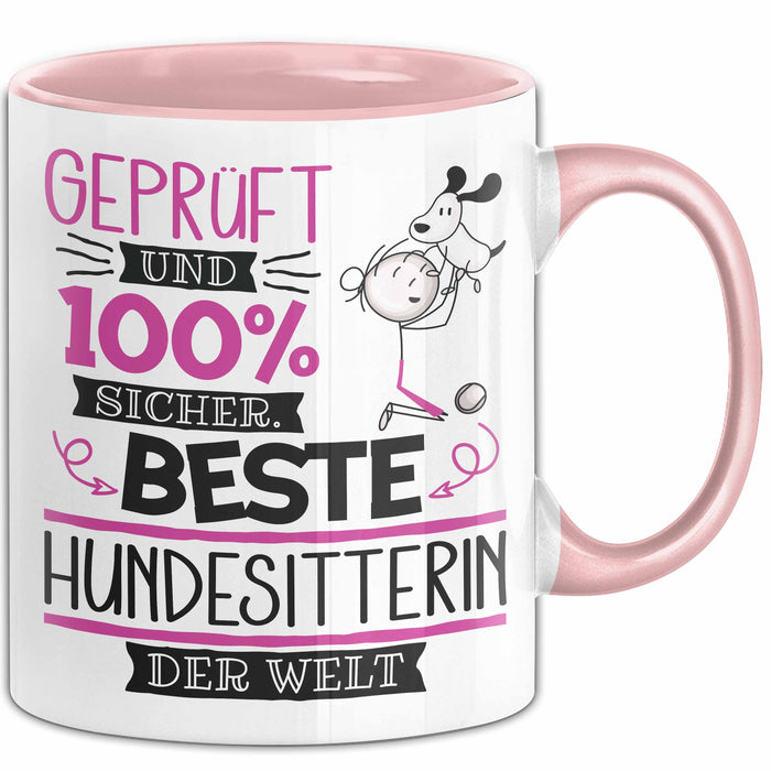 Hundesitterin Geschenk Becher Tasse Gott Schuf Alle Menschen Gleich Nur Die Besten Durfeten Hundesitterin Werden Geschenkidee Lustig Rosa Trendation
