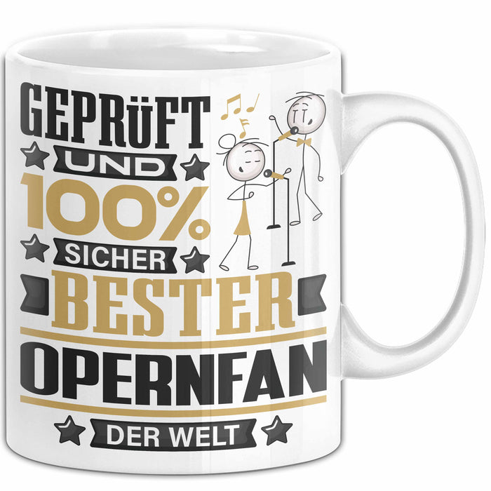 Opernfan Geschenk Lustiger Spruch für Opernfan Geschenkidee Bester Opernfan Der Welt Weiß Trendation