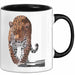 Leopard Tier Tasse Geschenk Lustige Geschenkidee Spruch Schwarz Trendation