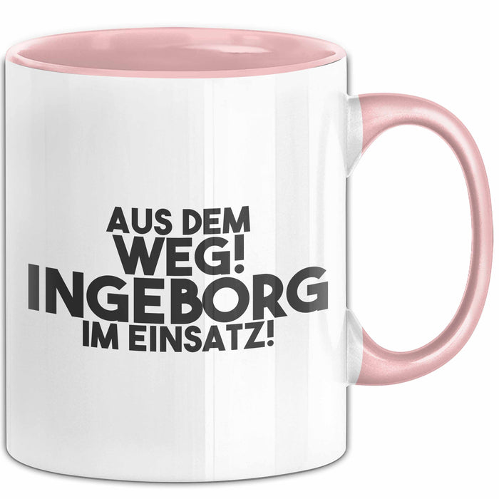 Ingeborg Tasse Aus Dem Weg! Ingeborg Im Einsatz! Geschenk