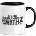 Hertha Tasse Ruhe Bewahren! Hertha Regelt Das! Geschenk Schwarz Trendation