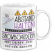 Snowboarderin Tasse Geschenk Lustig Abstand Halten Hochleistungs-Snowboarderin Mit Drang Zur Perfektion Bei Der Arbeit Weiß Trendation