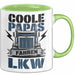 Lkw Fahrer Trucker Tasse Geschenk Lustige Geschenkidee Spruch Coole Papas Fahren Lkw Grün Trendation