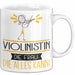 Violinistin Geschenk Tasse Becher Die Frau Die Allen Kann Geschenkidee für eine Violinistin Lustig Weiß Trendation