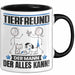 Tierfreund Tasse Geschenk für Tierfreund Der Mann Der Alles Kann Geschenkidee zum Geburtstag Schwarz Trendation