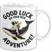 Büroarbeit Kollege Abschied Tasse Geschenk Lustige Geschenkidee Spruch Viel Glück Auf Deinem Neuen Abenteuer Weiß Trendation