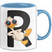Quietscheente Tier Tasse Geschenk Lustige Geschenkidee Spruch Rentnerente Im Ruhestand Blau Trendation