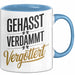 Onkel Sarkastisch Sarkasmus Tasse Geschenk Lustige Geschenkidee Spruch Gehasst Verdammt Vergöttert Blau Trendation