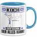 Koch Tasse Geschenk für Koch Der Mann Der Alles Kann Geschenkidee zum Geburtstag Blau Trendation
