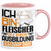 Fleischer Ausbildung Tasse Geschenk Ich Bin Fleischer In Der Ausbildung Ich Darf Das Geschenkidee Spruch Rosa Trendation