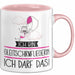 Geschenk für Gleitschirmfliegerin Tasse Lustige Geschenkidee Geburtstag Ich Bin Gleitschirmfliegerin Ich Darf Das Rosa Trendation