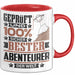 Abenteurer Geschenk Lustiger Spruch für Abenteurer Geschenkidee Bester Abenteurer Der Welt Rot Trendation