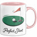 Golf Liebhaber Tasse Perfekter Schlag Geschenkidee Rosa Trendation