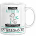 Katzenliebhaberin Tasse Geschenk Becher Stark Attraktiv Furchtlos Katzenliebhaberin Lustige Geschenkidee Weiß Trendation