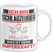 Schlagzeuger Tasse Geschenk für Schlagzeuger Geburtstag Lustiger Spruch Kaffee-Becher Was Ist Deine Superkraft Weiß Trendation