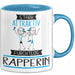 Rapperin Tasse Geschenk Becher Stark Attraktiv Furchtlos Rapperin Lustige Geschenkidee Blau Trendation