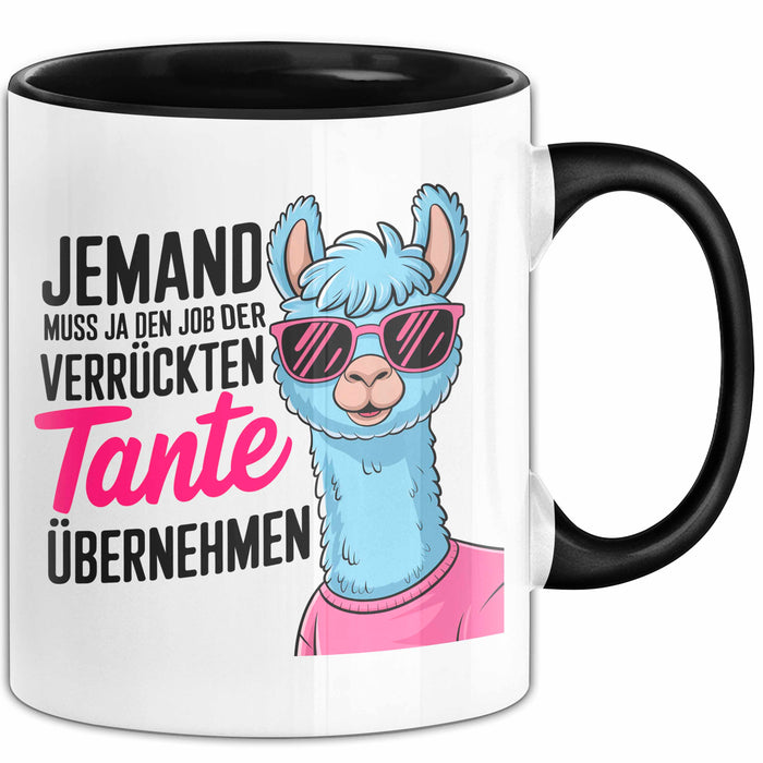 Tante Patentante Nichte Neffe Sarkasmus Tasse Becher Geschenk Lustige Geschenkidee Spruch Den Job Der Verrückten Tante Trendation