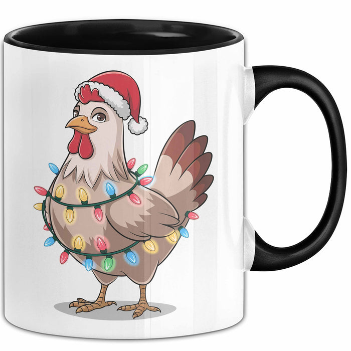 Huhn Weihnachtsfeier Tasse Geschenk Lustige Geschenkidee Spruch Trendation